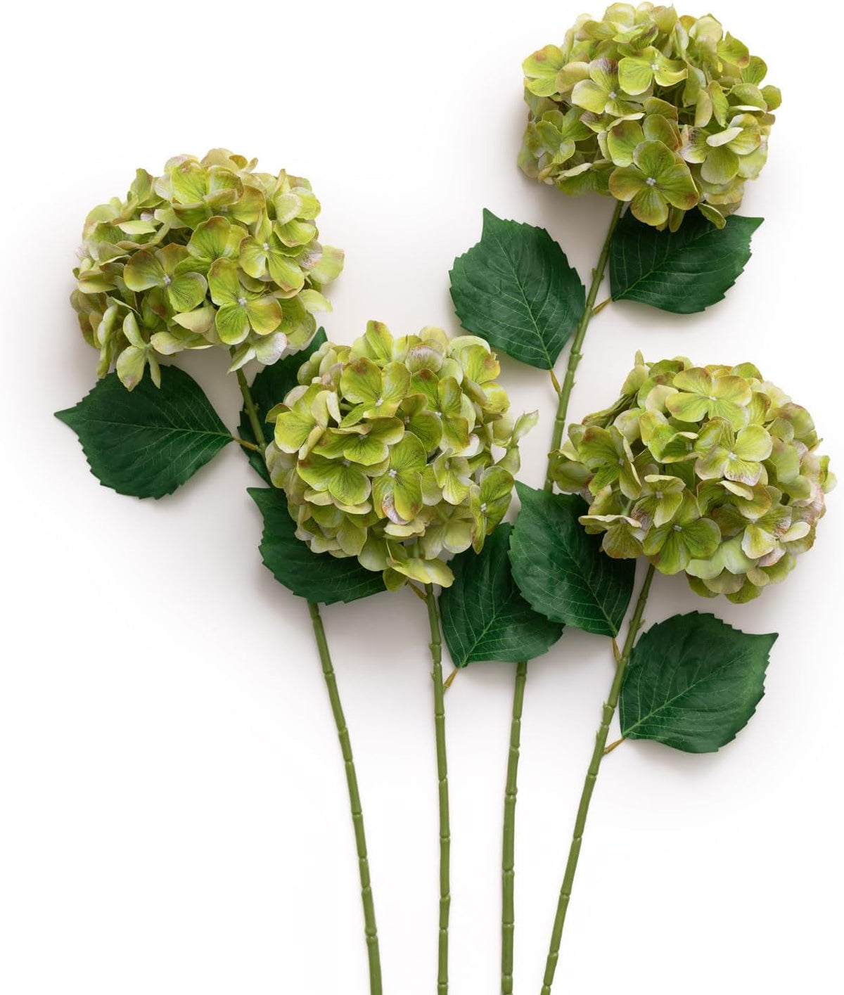 Purple Hydrangea Artificial Flowers Fake Faux Hydrangeas Stem