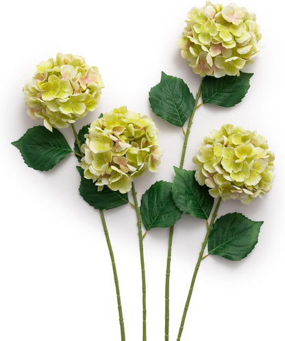 Purple Hydrangea Artificial Flowers Fake Faux Hydrangeas Stem