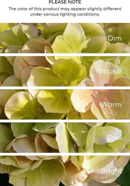 Purple Hydrangea Artificial Flowers Fake Faux Hydrangeas Stem