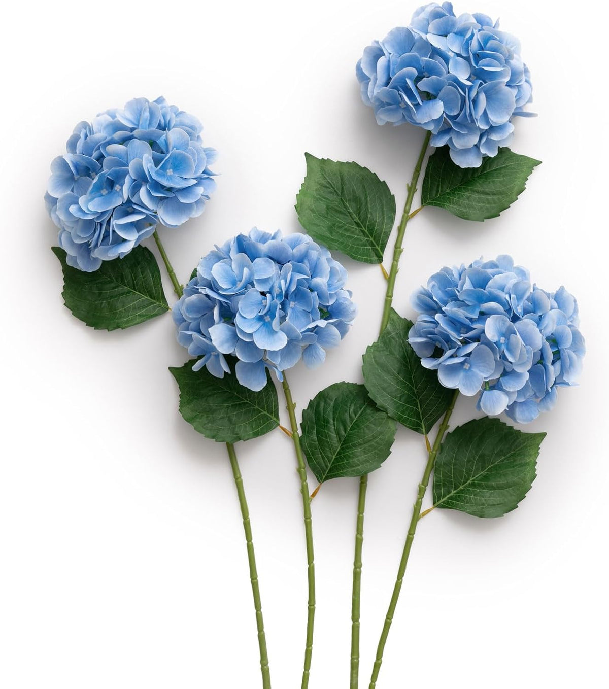 Purple Hydrangea Artificial Flowers Fake Faux Hydrangeas Stem