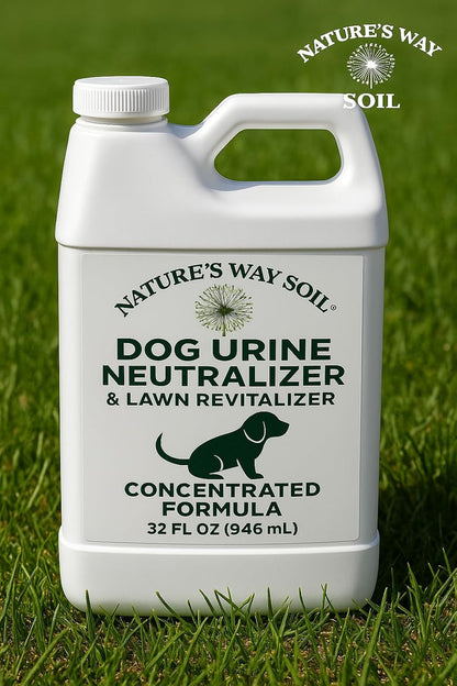 Dog Urine Neutralizer for Lawns, 32 oz – Dog Pee Grass Repair Spray for Yellow Spots, Brown Spots & Outdoor Odor – Bundle with 1 Gallon for 49.99 – Covers Up to 5,000 Sq Ft