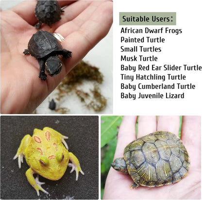 Turtle Basking Platform Reptile Climbing Shale Resin Step Ledge Stone Aquarium Ornament Rock Landscaping Decoration with Suction Cups for Frogs Newts Amphibians Lizard (Medium:8.2”Lx3.3”Wx3.1”H)