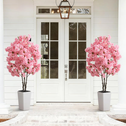 Artificial Cherry Blossom Tree 5FT, Pink Large Fake Plants Indoor