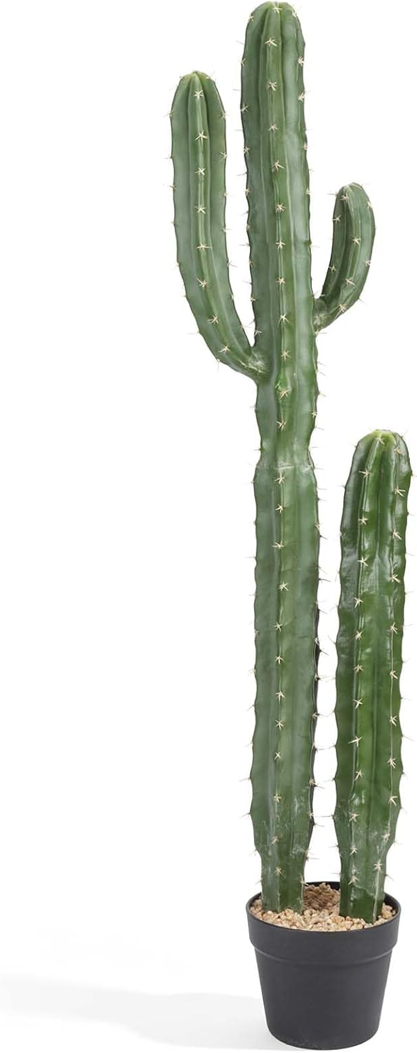 Artificial Cactus 32 INCH Tall Fake Cactus Plants Faux Cacti Saguaro with Planter for Indoor Outdoor Home Office Shop Garden Decoration