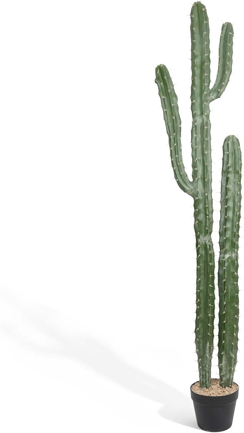 Artificial Cactus 32 INCH Tall Fake Cactus Plants Faux Cacti Saguaro with Planter for Indoor Outdoor Home Office Shop Garden Decoration