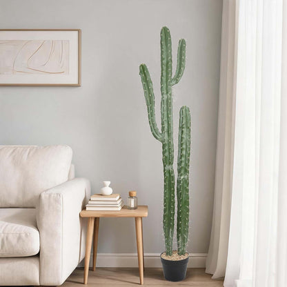 Artificial Cactus 32 INCH Tall Fake Cactus Plants Faux Cacti Saguaro with Planter for Indoor Outdoor Home Office Shop Garden Decoration