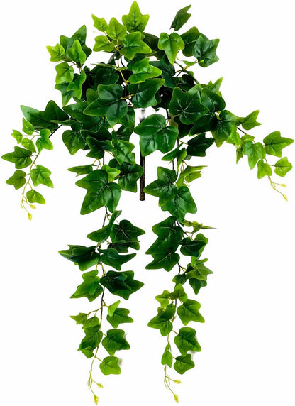 Fake Hanging Plant, Trailing Artificial Ivy Plant 32, Faux Trailing Plant Ivy Vine for Indoor Décor, Realistic Greenery Stem for Planters, Shelves & Wall Hanging Plants (No Pot)