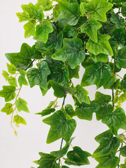 Fake Hanging Plant, Trailing Artificial Ivy Plant 32, Faux Trailing Plant Ivy Vine for Indoor Décor, Realistic Greenery Stem for Planters, Shelves & Wall Hanging Plants (No Pot)