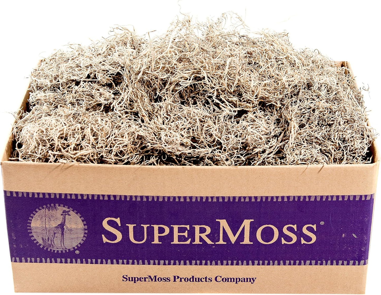 (26911) Spanish Moss Dried, Natural, 8 Ounces | Decorative Moss for Crafts, Potted Plants & Fairy Gardens, Vase Filler & Floral Arrangements, Indoor/Outdoor Garden Projects