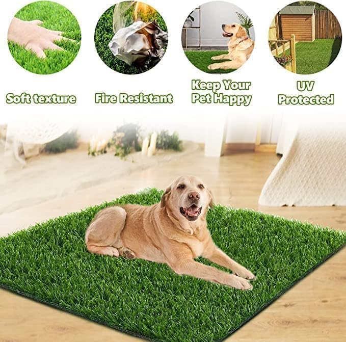 Dog Grass Pad,50.1x30.5In Fake Grass for Dogs,Artificial Grass Pee Pad for Puppies Potty Training Indoor Outdoor