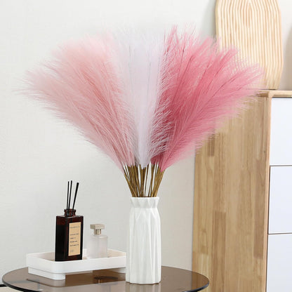 30pcs White Pampas Grass - 24 Inch Faux Pampas Grass Decor, Artificial Tall Pampas Grass for Wedding Flower Arrangement, Party Decorations, Christmas and Home Decor (White)