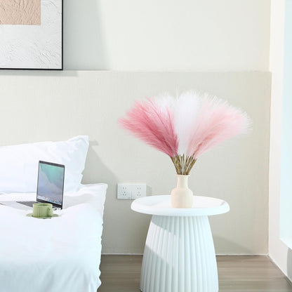 30pcs White Pampas Grass - 24 Inch Faux Pampas Grass Decor, Artificial Tall Pampas Grass for Wedding Flower Arrangement, Party Decorations, Christmas and Home Decor (White)