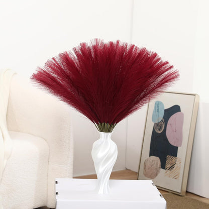 30pcs White Pampas Grass - 24 Inch Faux Pampas Grass Decor, Artificial Tall Pampas Grass for Wedding Flower Arrangement, Party Decorations, Christmas and Home Decor (White)