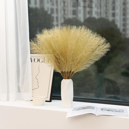30pcs White Pampas Grass - 24 Inch Faux Pampas Grass Decor, Artificial Tall Pampas Grass for Wedding Flower Arrangement, Party Decorations, Christmas and Home Decor (White)
