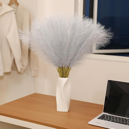 30pcs White Pampas Grass - 24 Inch Faux Pampas Grass Decor, Artificial Tall Pampas Grass for Wedding Flower Arrangement, Party Decorations, Christmas and Home Decor (White)