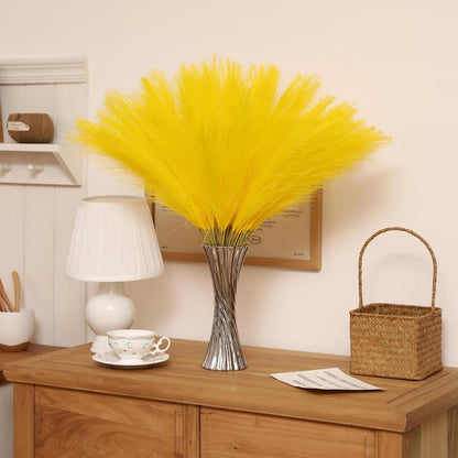30pcs White Pampas Grass - 24 Inch Faux Pampas Grass Decor, Artificial Tall Pampas Grass for Wedding Flower Arrangement, Party Decorations, Christmas and Home Decor (White)