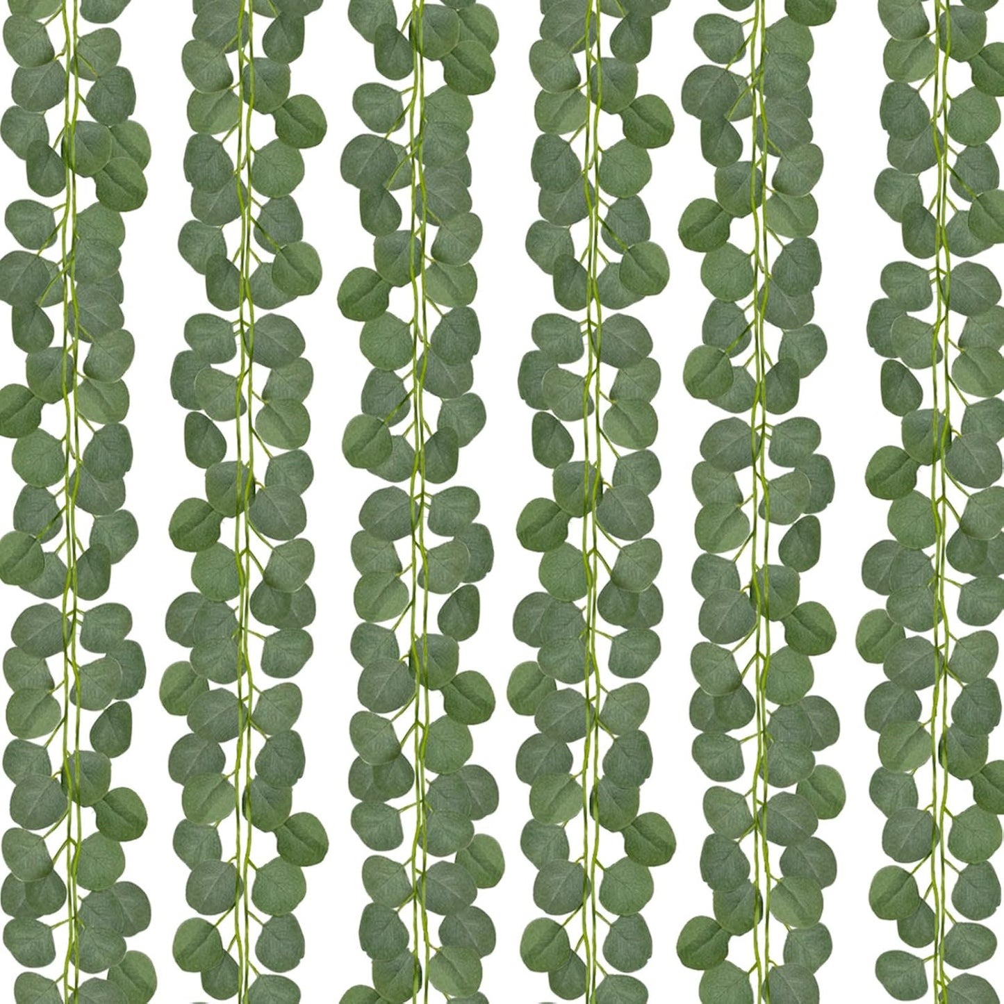 12 Pack 84Ft Eucalyptus Garland,Artificial Eucalyptus Leaves Table Greenery Garland Wreath Vines for Wedding Party Table Fireplace Bedroom Wall Room Decor