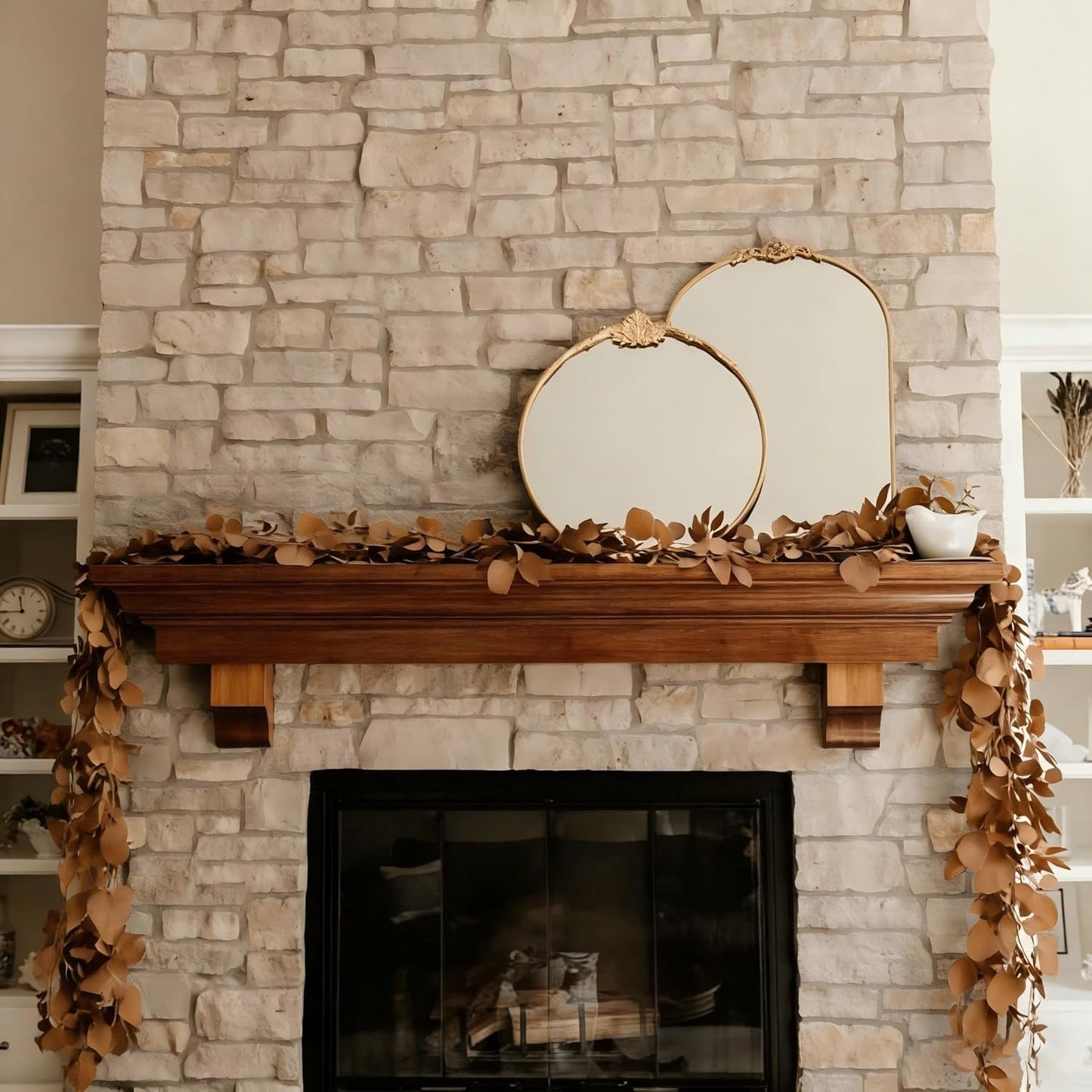 12 Pack 84Ft Eucalyptus Garland,Artificial Eucalyptus Leaves Table Greenery Garland Wreath Vines for Wedding Party Table Fireplace Bedroom Wall Room Decor