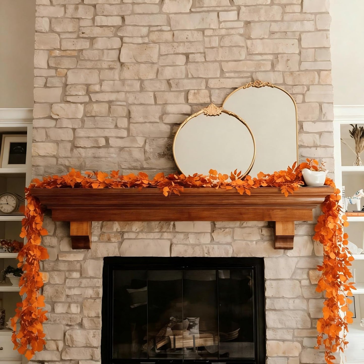 12 Pack 84Ft Eucalyptus Garland,Artificial Eucalyptus Leaves Table Greenery Garland Wreath Vines for Wedding Party Table Fireplace Bedroom Wall Room Decor