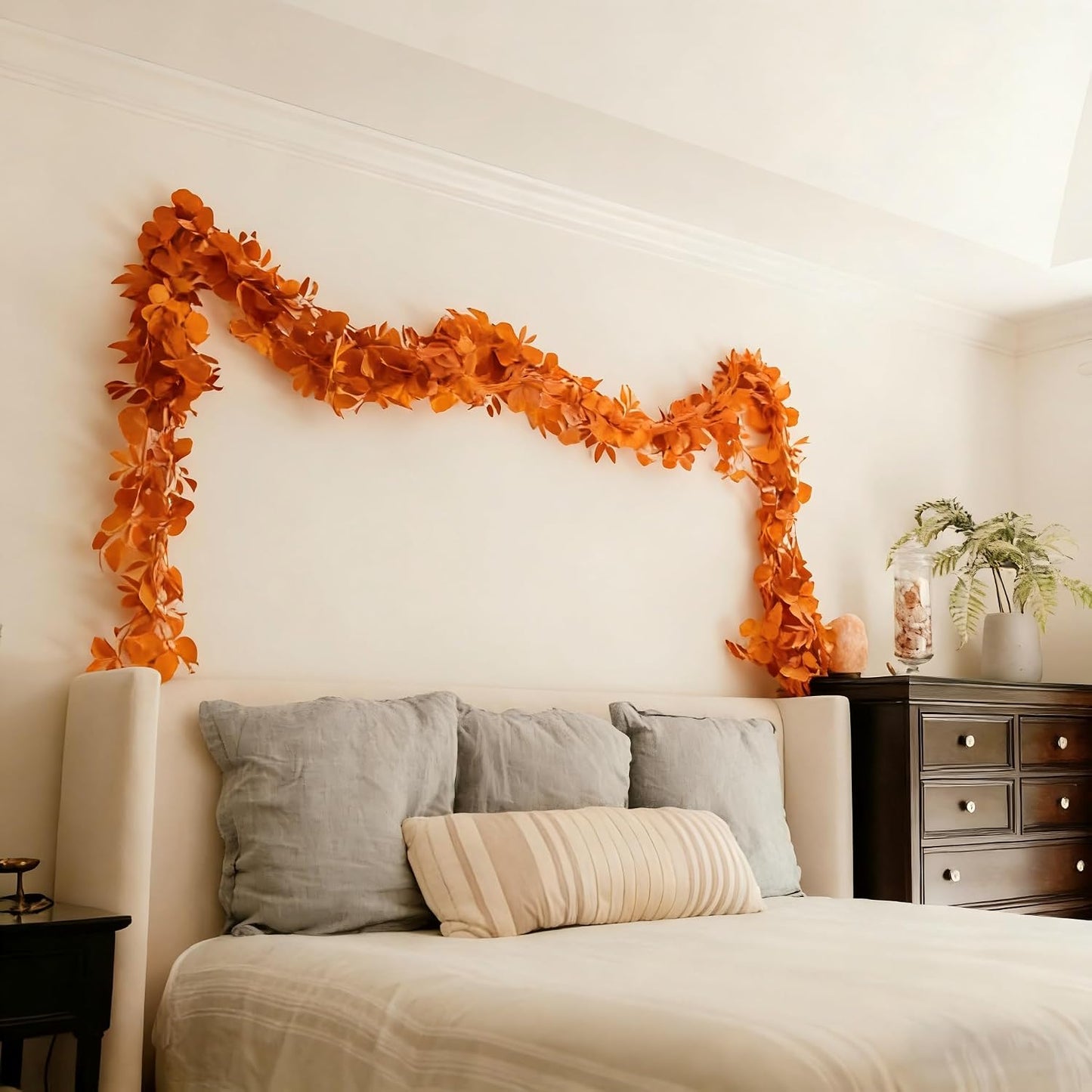 12 Pack 84Ft Eucalyptus Garland,Artificial Eucalyptus Leaves Table Greenery Garland Wreath Vines for Wedding Party Table Fireplace Bedroom Wall Room Decor