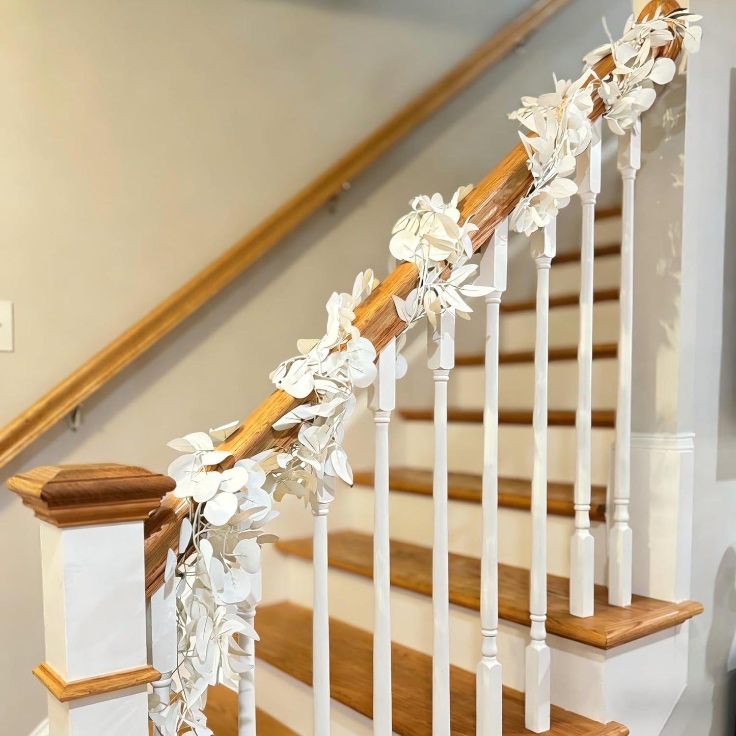 12 Pack 84Ft Eucalyptus Garland,Artificial Eucalyptus Leaves Table Greenery Garland Wreath Vines for Wedding Party Table Fireplace Bedroom Wall Room Decor
