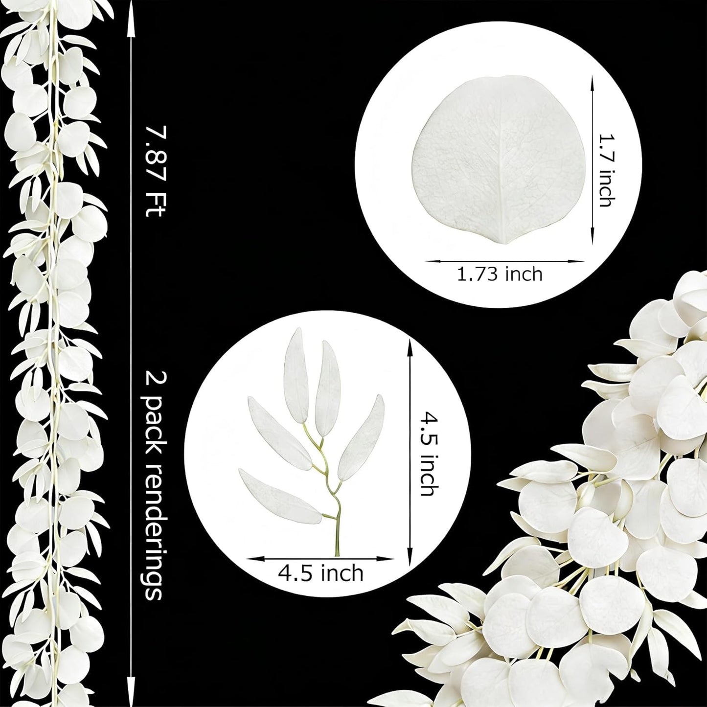12 Pack 84Ft Eucalyptus Garland,Artificial Eucalyptus Leaves Table Greenery Garland Wreath Vines for Wedding Party Table Fireplace Bedroom Wall Room Decor