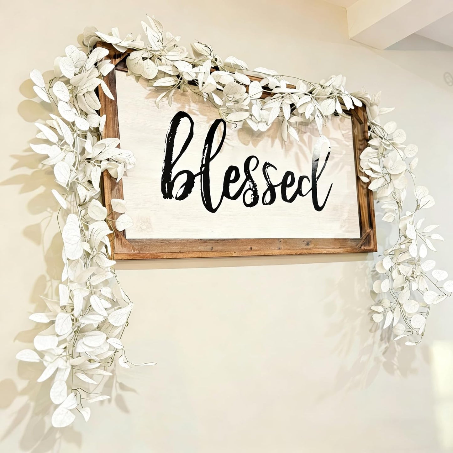 12 Pack 84Ft Eucalyptus Garland,Artificial Eucalyptus Leaves Table Greenery Garland Wreath Vines for Wedding Party Table Fireplace Bedroom Wall Room Decor