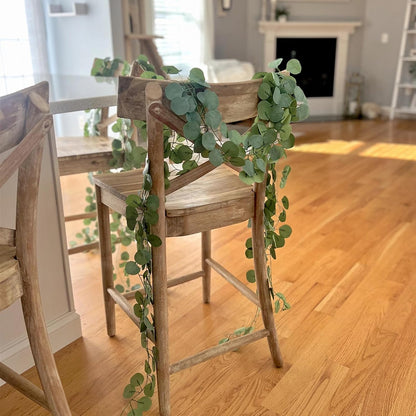 12 Pack 84Ft Eucalyptus Garland,Artificial Eucalyptus Leaves Table Greenery Garland Wreath Vines for Wedding Party Table Fireplace Bedroom Wall Room Decor