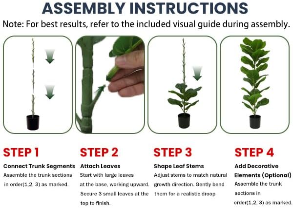 2 Pack Artificial Fiddle Leaf Fig Tree - 30" Fake Ficus Lyrata Artificial Tree in Pots, Fake Plants Indoor for Home or Office Decor, Artificial Plants Floor Housewarming Gift