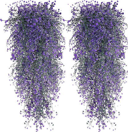 Hanging Fake Plants,4 Pcs Faux Eucalyptus Leaf Greenery Vine Plant Faux Plants Fake Ivy Room Decor Home Garden Wedding Party Indoor Outdoor Decorations (Vine)