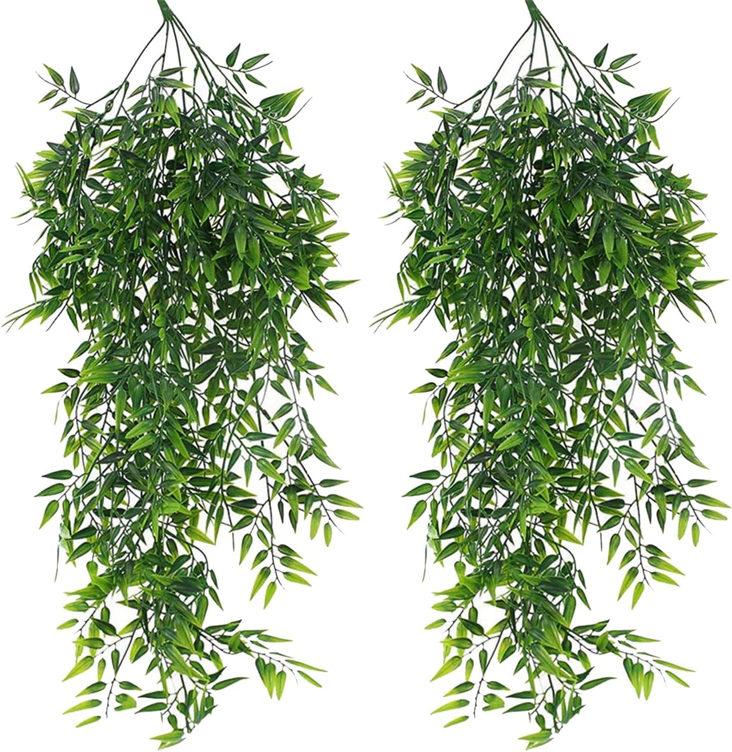 Hanging Fake Plants,4 Pcs Faux Eucalyptus Leaf Greenery Vine Plant Faux Plants Fake Ivy Room Decor Home Garden Wedding Party Indoor Outdoor Decorations (Vine)