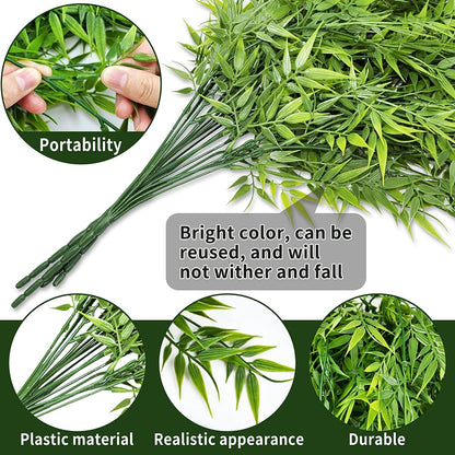 Hanging Fake Plants,4 Pcs Faux Eucalyptus Leaf Greenery Vine Plant Faux Plants Fake Ivy Room Decor Home Garden Wedding Party Indoor Outdoor Decorations (Vine)