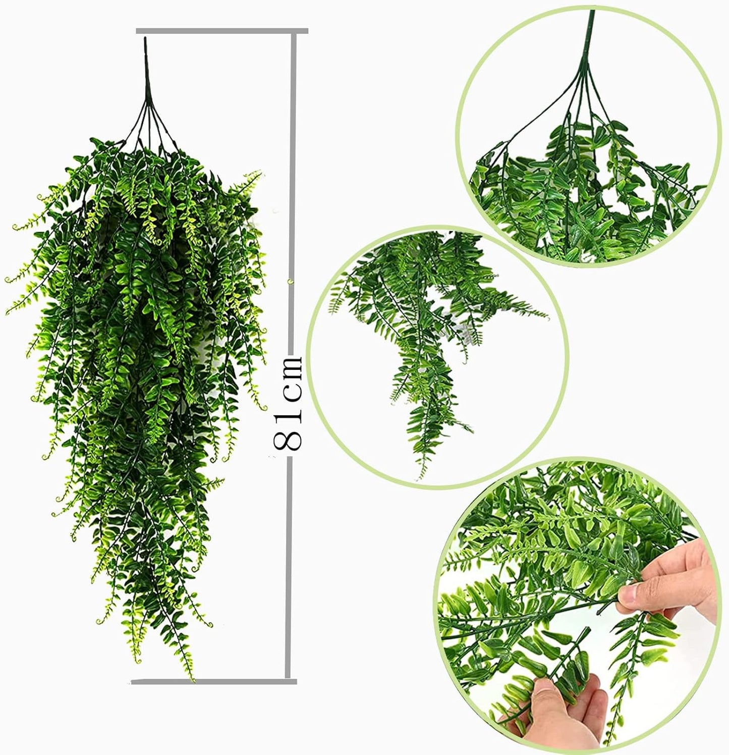Hanging Fake Plants,4 Pcs Faux Eucalyptus Leaf Greenery Vine Plant Faux Plants Fake Ivy Room Decor Home Garden Wedding Party Indoor Outdoor Decorations (Vine)