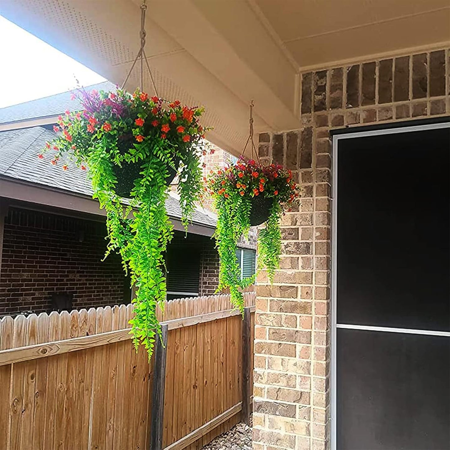 Hanging Fake Plants,4 Pcs Faux Eucalyptus Leaf Greenery Vine Plant Faux Plants Fake Ivy Room Decor Home Garden Wedding Party Indoor Outdoor Decorations (Vine)