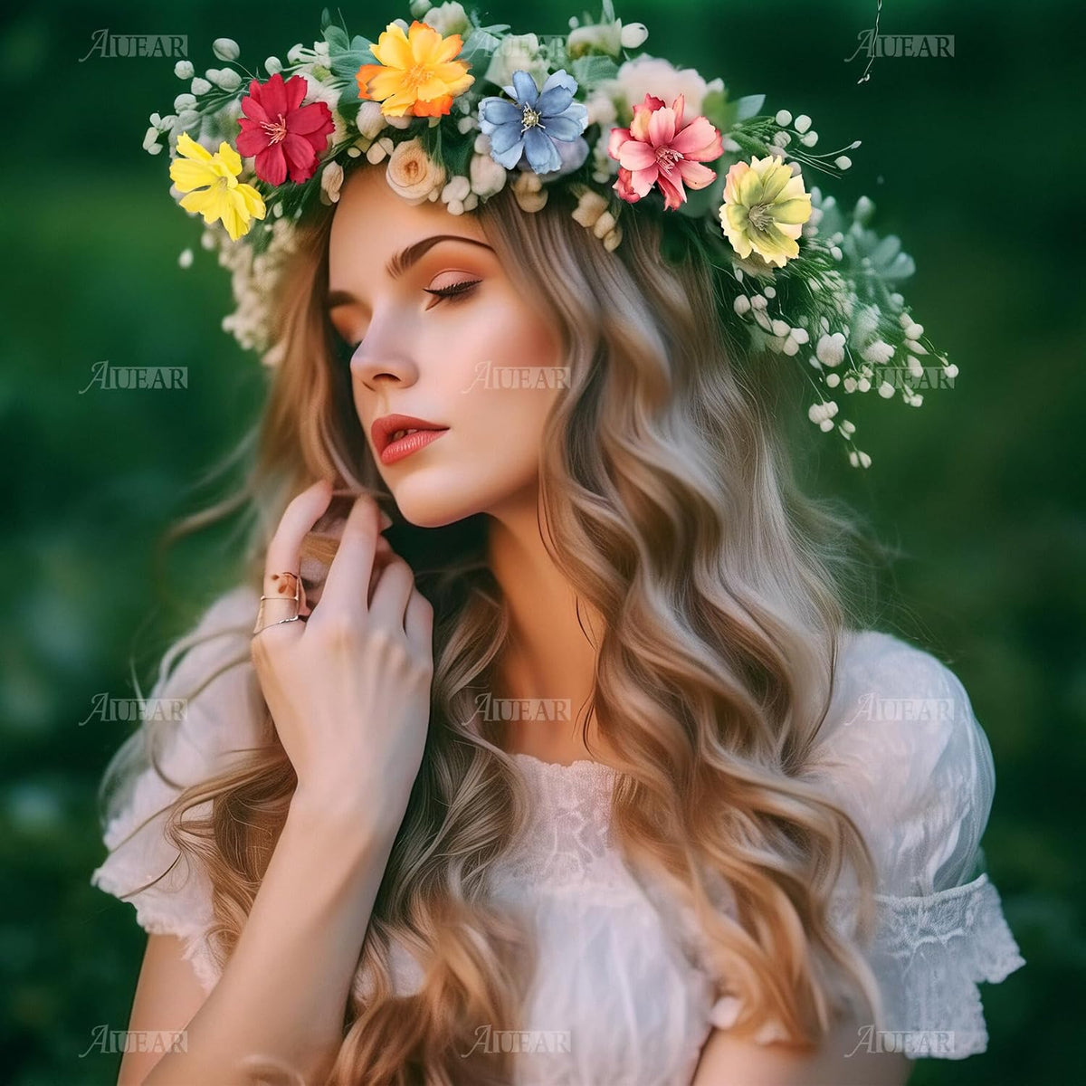 Fake Flower Heads Airtificial Silk Plum Cherry Blossom Head Peony Daisy Decor for DIY Crafts Home Wedding Party Hats Decoration (Light Purple)