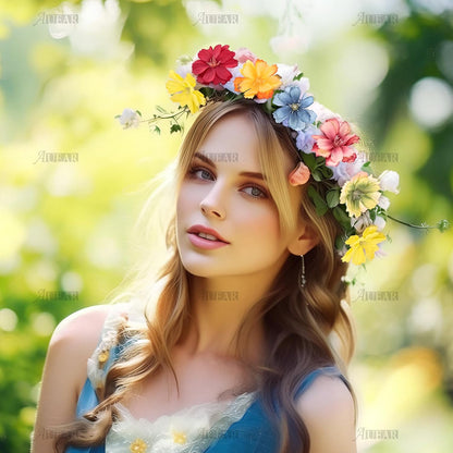 Fake Flower Heads Airtificial Silk Plum Cherry Blossom Head Peony Daisy Decor for DIY Crafts Home Wedding Party Hats Decoration (Light Purple)