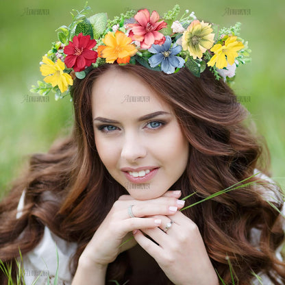 Fake Flower Heads Airtificial Silk Plum Cherry Blossom Head Peony Daisy Decor for DIY Crafts Home Wedding Party Hats Decoration (Light Purple)