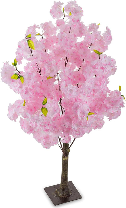 Cherry Blossom Tree Wedding Centerpiece: Set of 6, Pink, 3.2ft | Easy to Use, Realistic, Weather-Resiatant, Faux Silk Japanese Sakura Flowering Plants for Wedding, Party, Indoor Home Decor