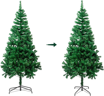 5.9FT Artificial Christmas Tree,Dense Branches Realistic Holiday Decor w/Easy Assembly,Includes Stand