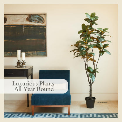 Faux Magnolia Tree, 7 ft, Home Decor