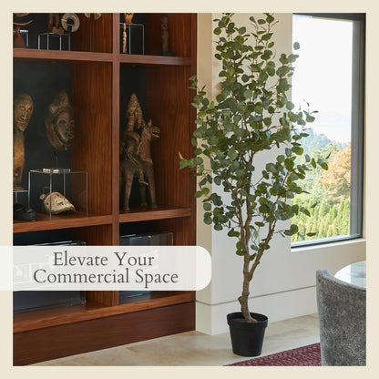 Faux Magnolia Tree, 7 ft, Home Decor
