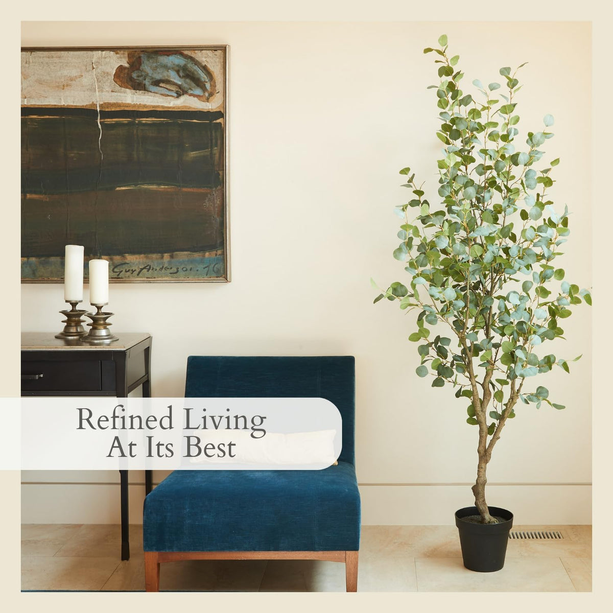Faux Magnolia Tree, 7 ft, Home Decor