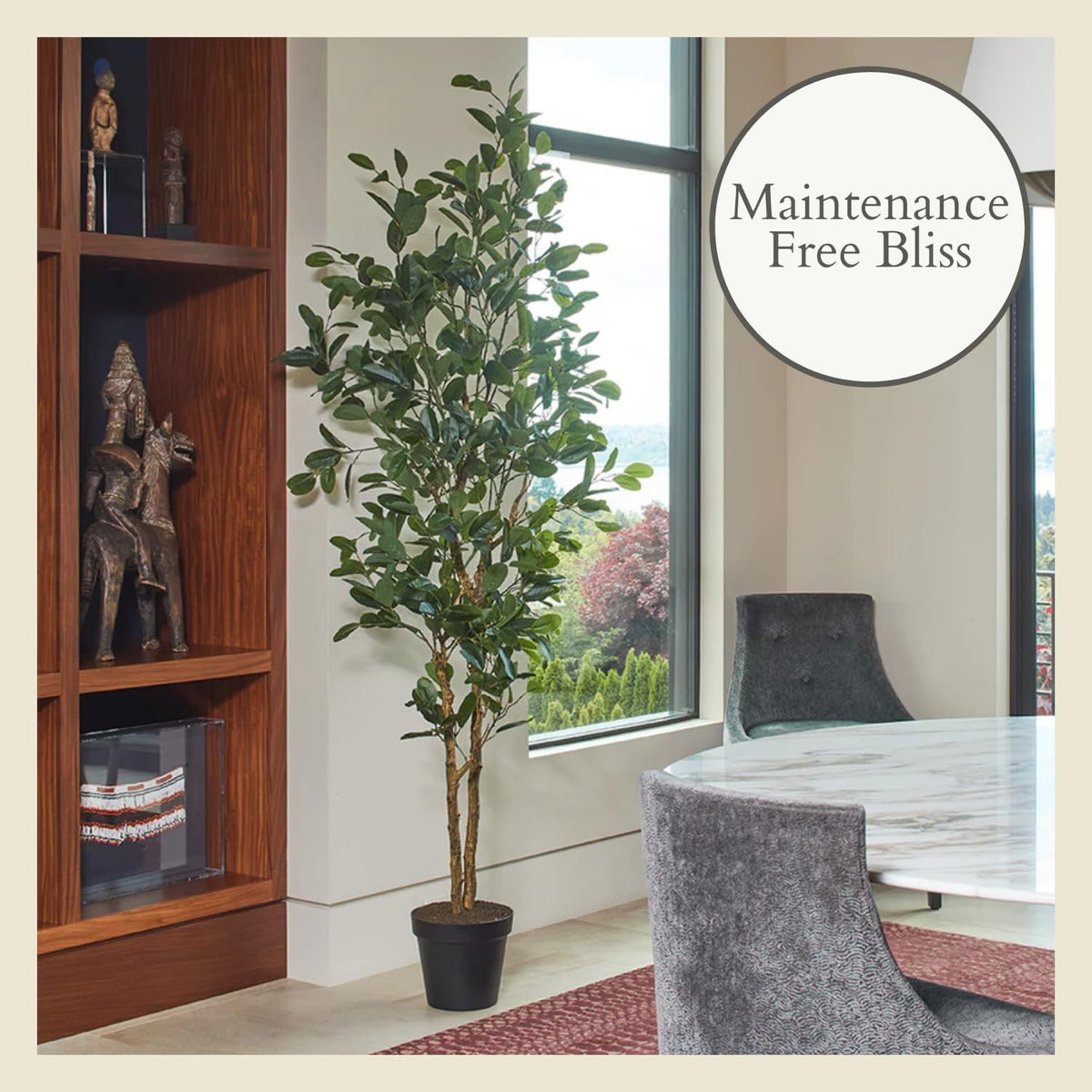 Faux Magnolia Tree, 7 ft, Home Decor