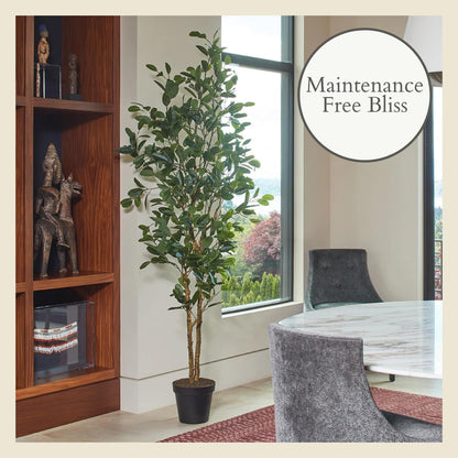 Faux Magnolia Tree, 7 ft, Home Decor