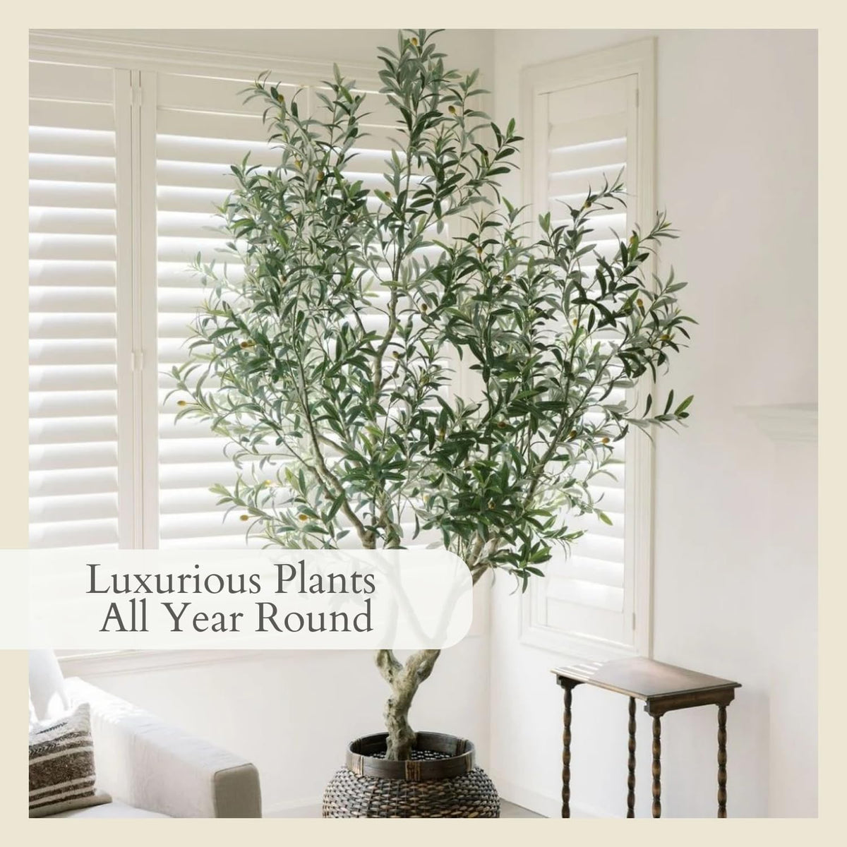 Faux Magnolia Tree, 7 ft, Home Decor