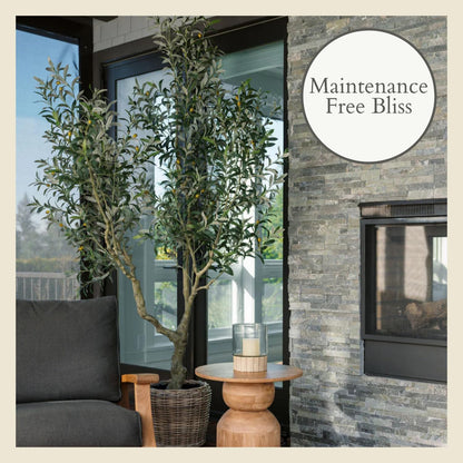 Faux Magnolia Tree, 7 ft, Home Decor
