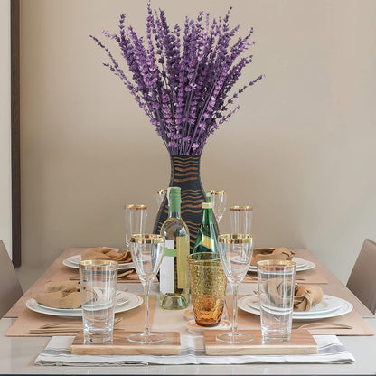 Dried Lavender Flowers Real Stems, Preserved Lavender Bouquet 15-17" Purple | 100% Natural, lavender bundle for shower, home decor, vase filler, wedding decor, aromatherapy, DIY crafts, 50g (1.76 oz)
