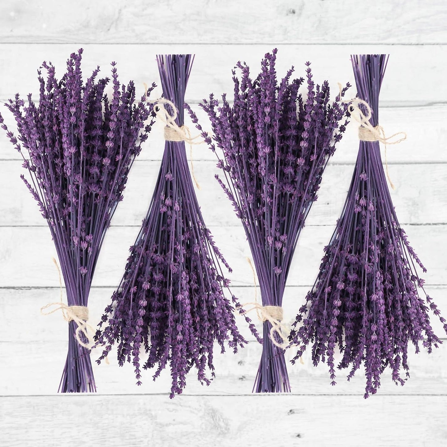 Dried Lavender Flowers Real Stems, Preserved Lavender Bouquet 15-17" Purple | 100% Natural, lavender bundle for shower, home decor, vase filler, wedding decor, aromatherapy, DIY crafts, 50g (1.76 oz)