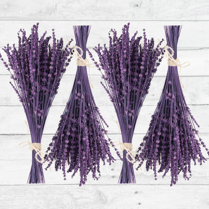 Dried Lavender Flowers Real Stems, Preserved Lavender Bouquet 15-17" Purple | 100% Natural, lavender bundle for shower, home decor, vase filler, wedding decor, aromatherapy, DIY crafts, 50g (1.76 oz)