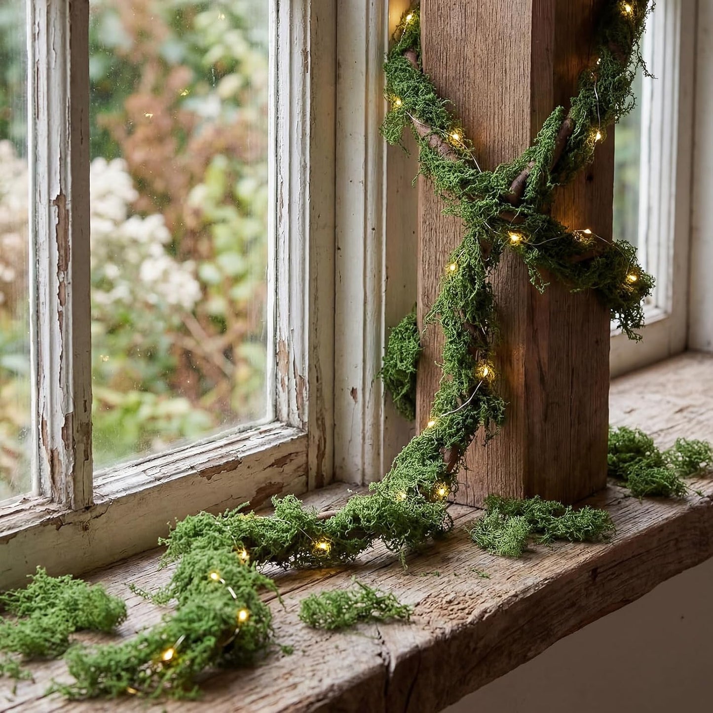 4 Pcs 118in Large Bendable Artificial Tree Branches with Moss